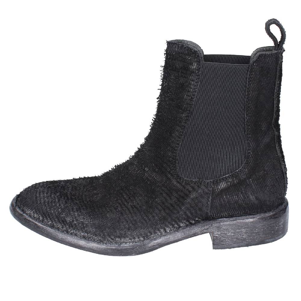 scarpe donna MOMA stivaletti nero pelle pitonata 1CW350 EY571 Promozione