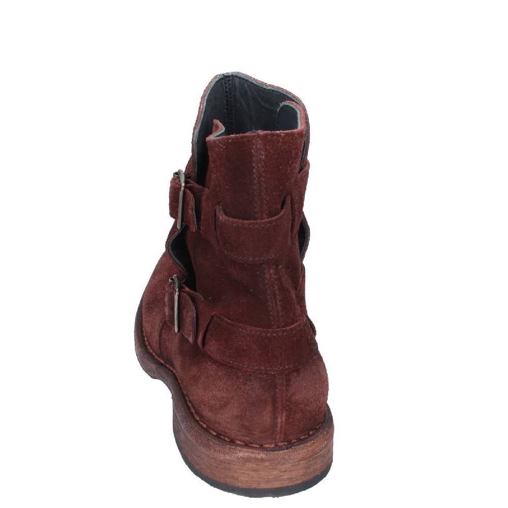 scarpe donna MOMA stivaletti marrone camoscio 71303C EY572 Spedizione Gratuita