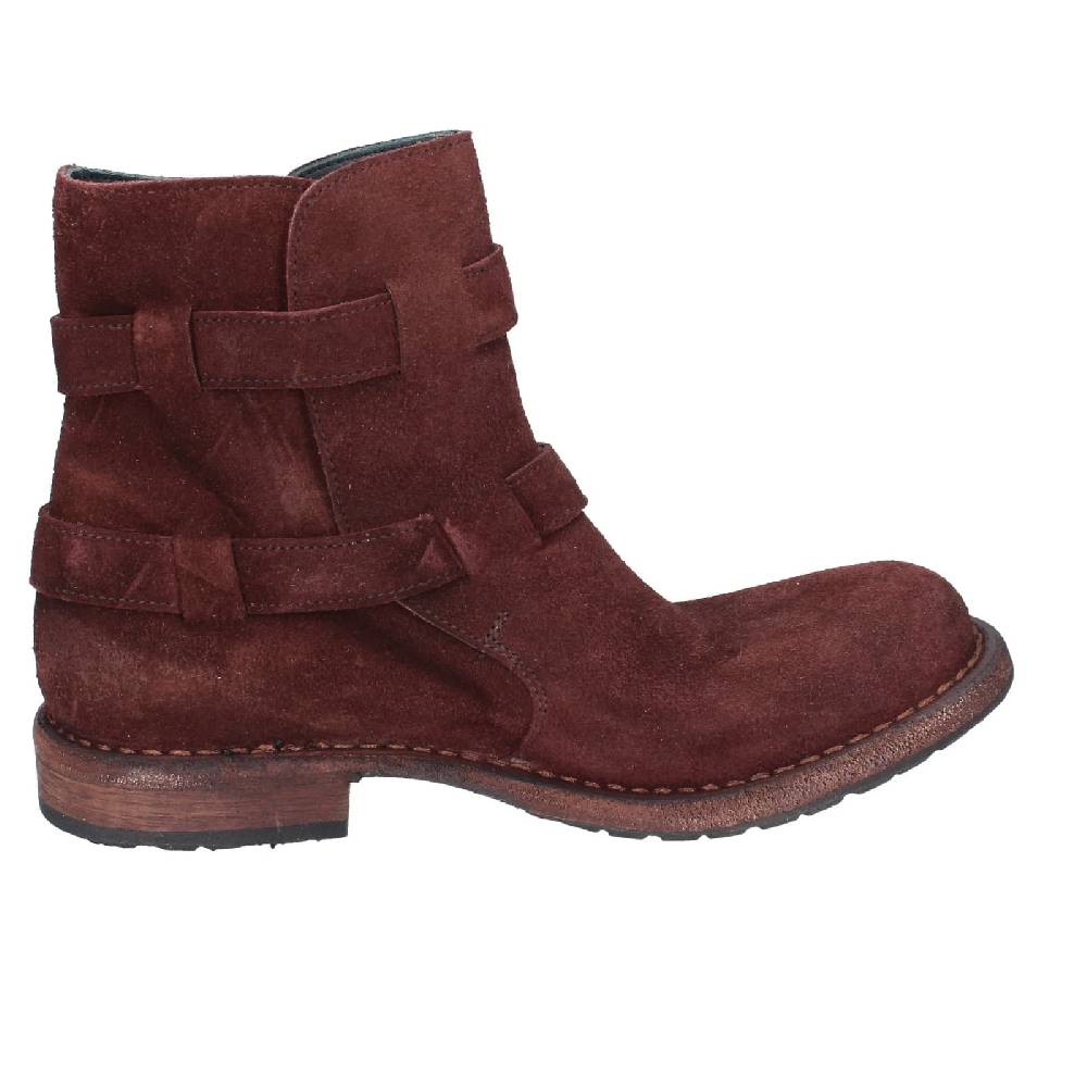 scarpe donna MOMA stivaletti marrone camoscio 71303C EY572 Spedizione Gratuita