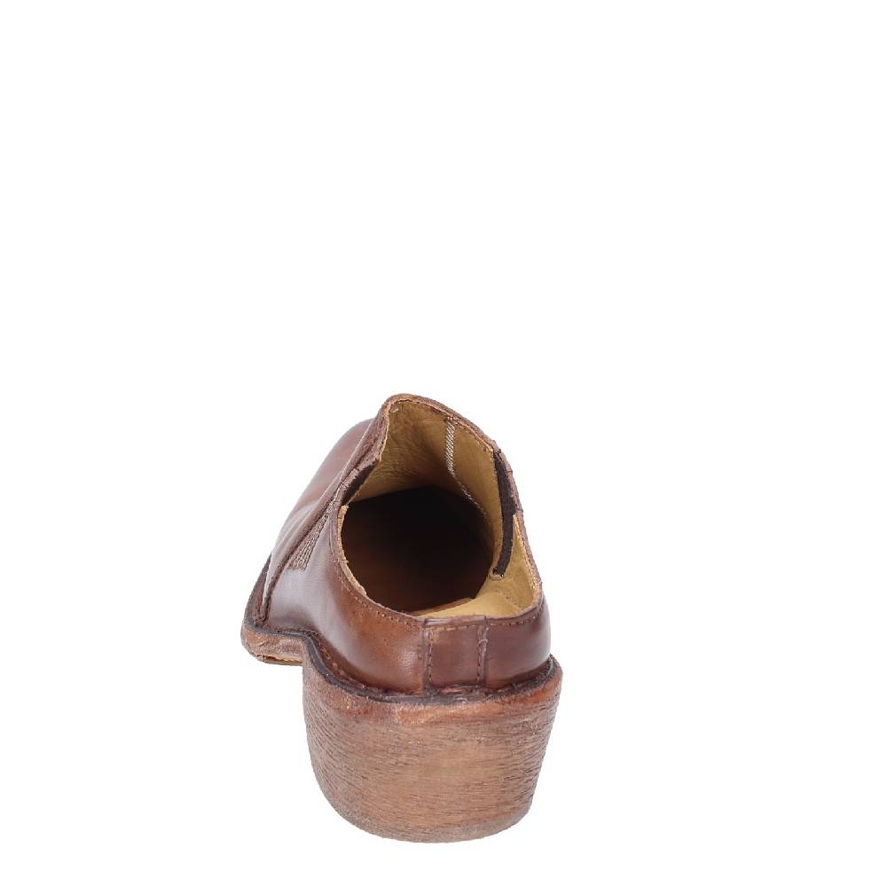 scarpe donna MOMA sandali marrone pelle VINTAGE SABOT EX457 Negozi Online