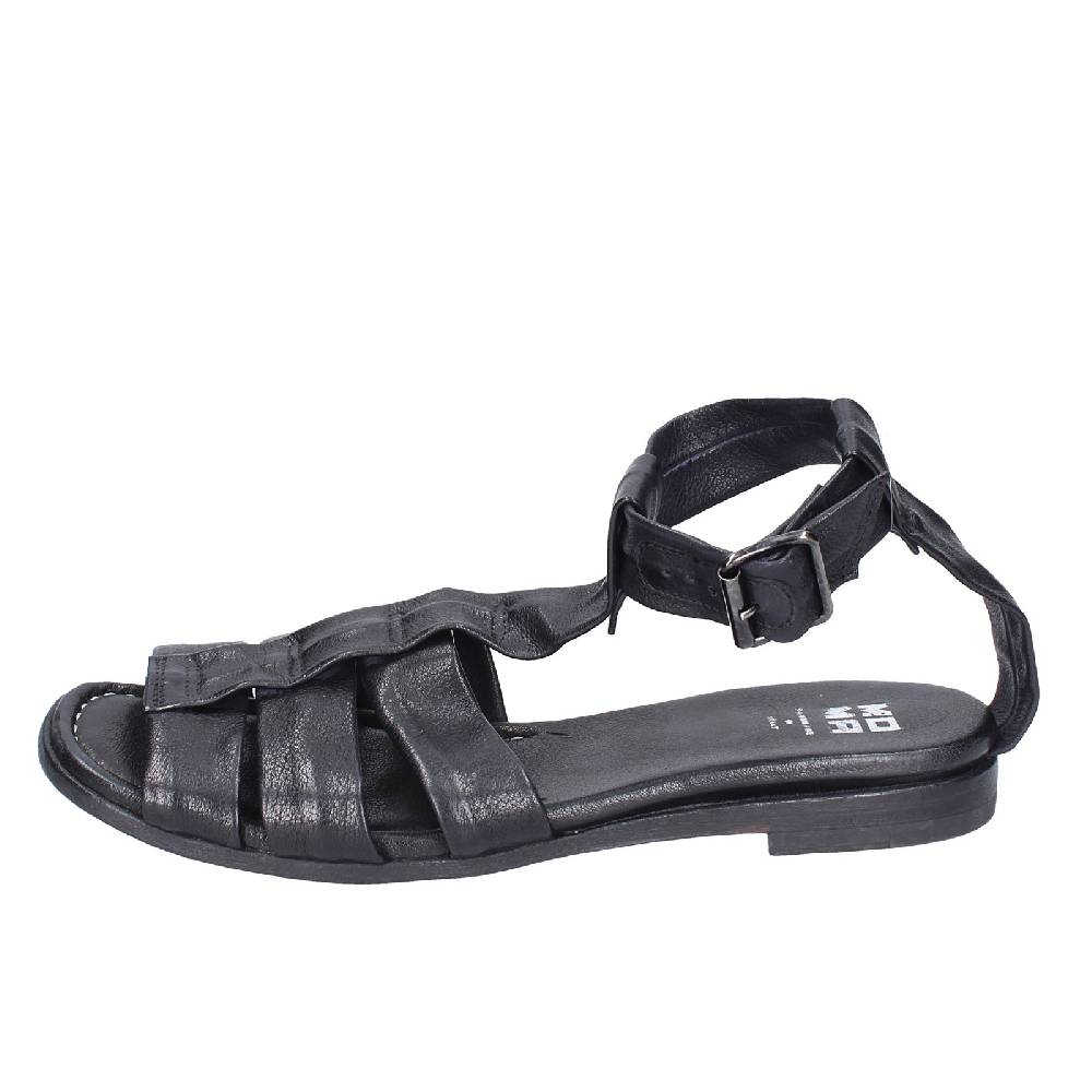 scarpe donna MOMA sandali nero pelle 32404G VINTAGE EX404 Officina