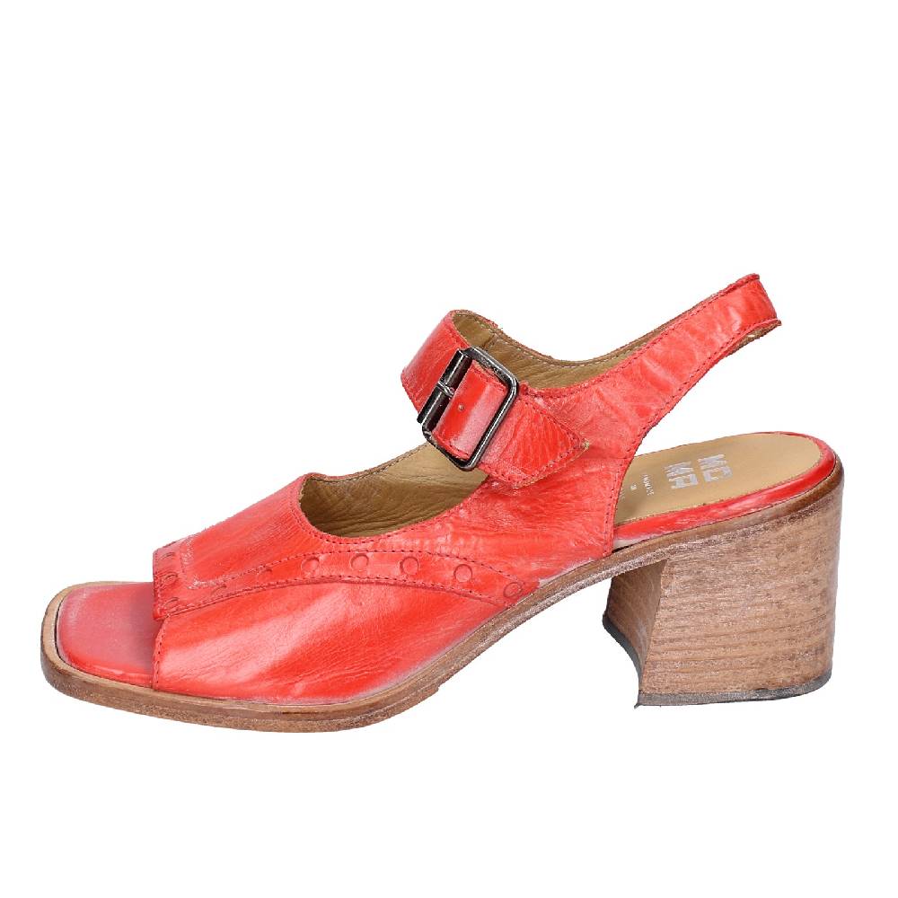 scarpe donna MOMA sandali rosso pelle 46404G VINTAGE EX450 Prezzo Ridotto
