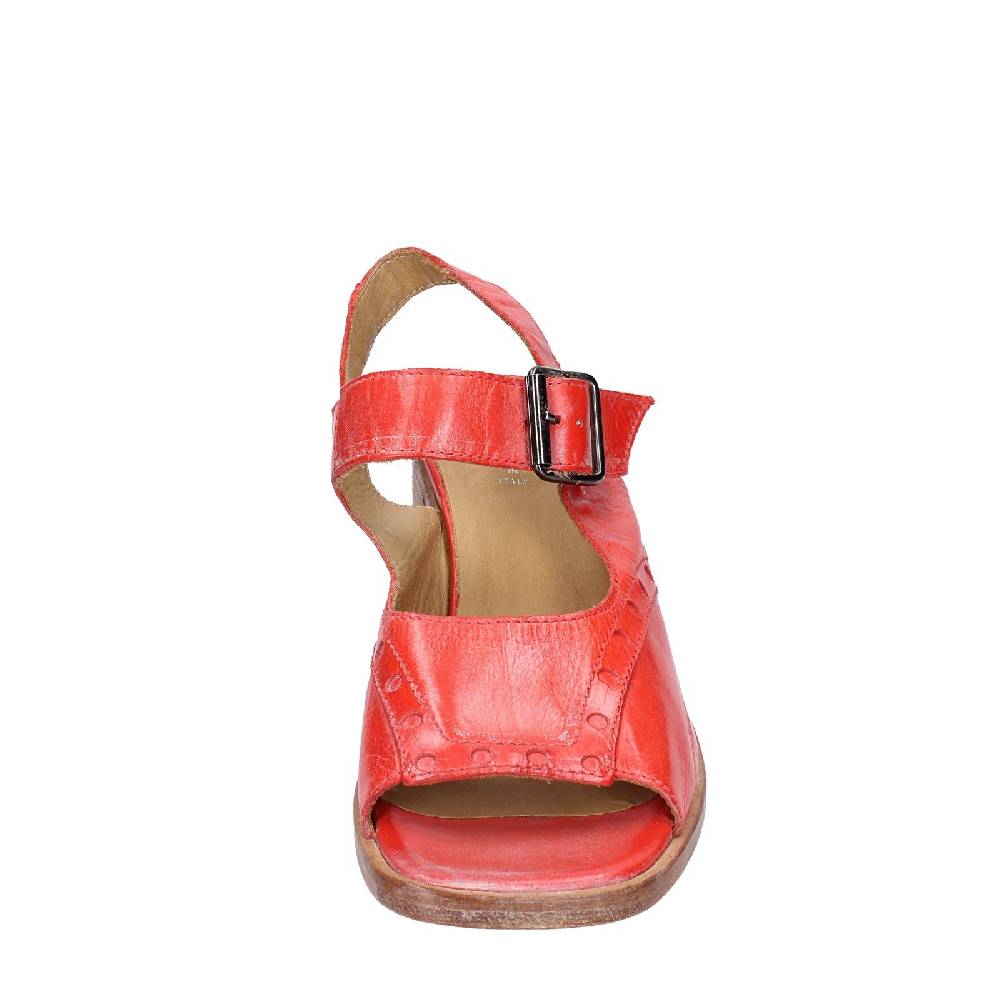 scarpe donna MOMA sandali rosso pelle 46404G VINTAGE EX450 Prezzo Ridotto