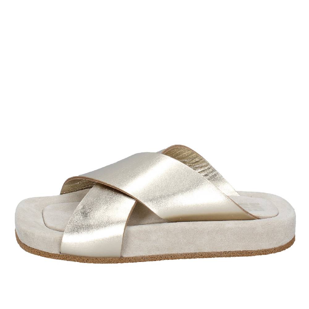 scarpe donna MOMA sandali platino pelle 1GS473 EY627 Presa