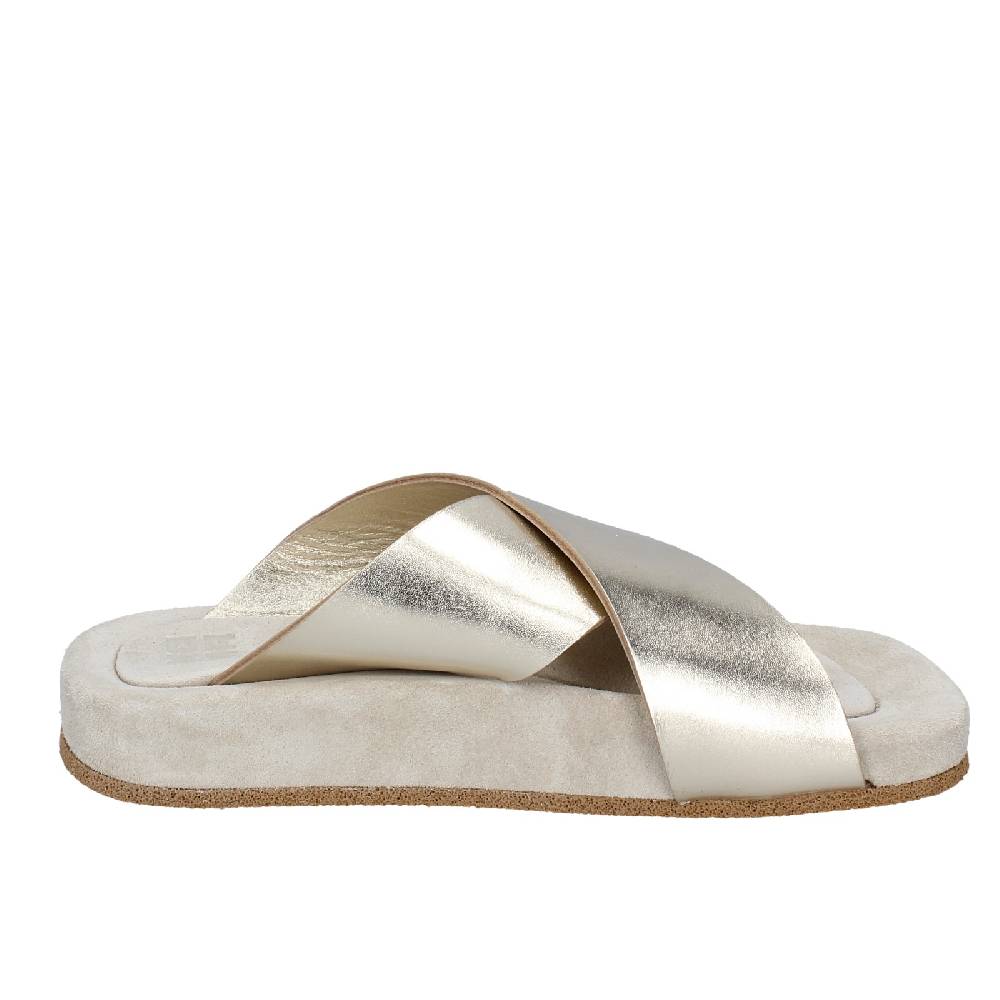 scarpe donna MOMA sandali platino pelle 1GS473 EY627 Presa