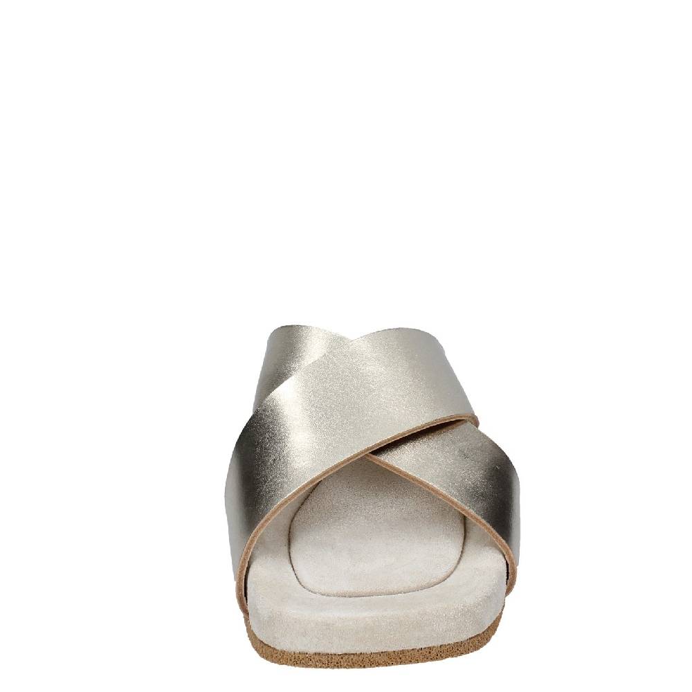 scarpe donna MOMA sandali platino pelle 1GS473 EY627 Presa