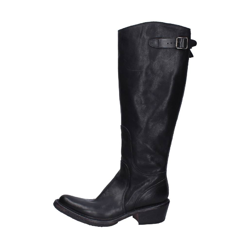 scarpe donna MOMA stivali nero pelle 77303D-CU EY491 Spedizione Gratuita
