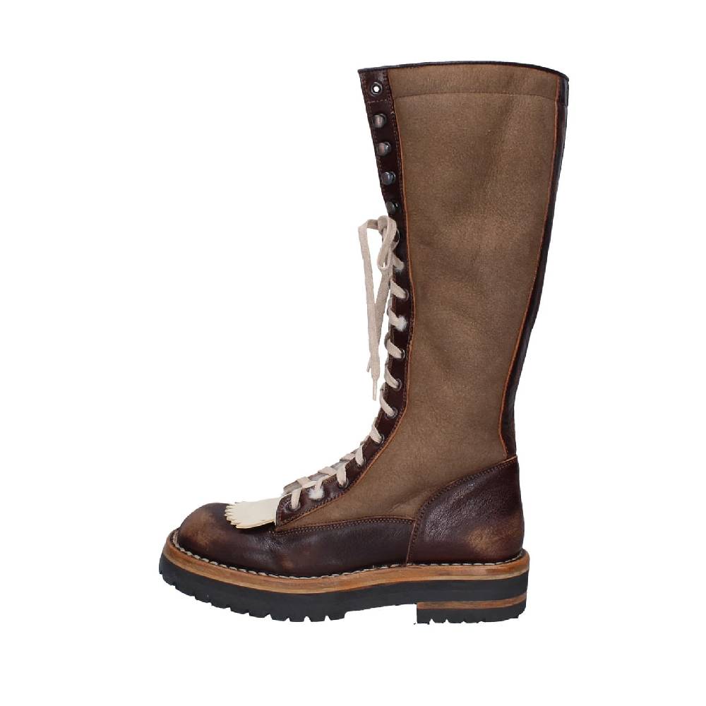 scarpe donna MOMA stivali marrone camoscio 81304D-VADO EY492 Vendita Economica