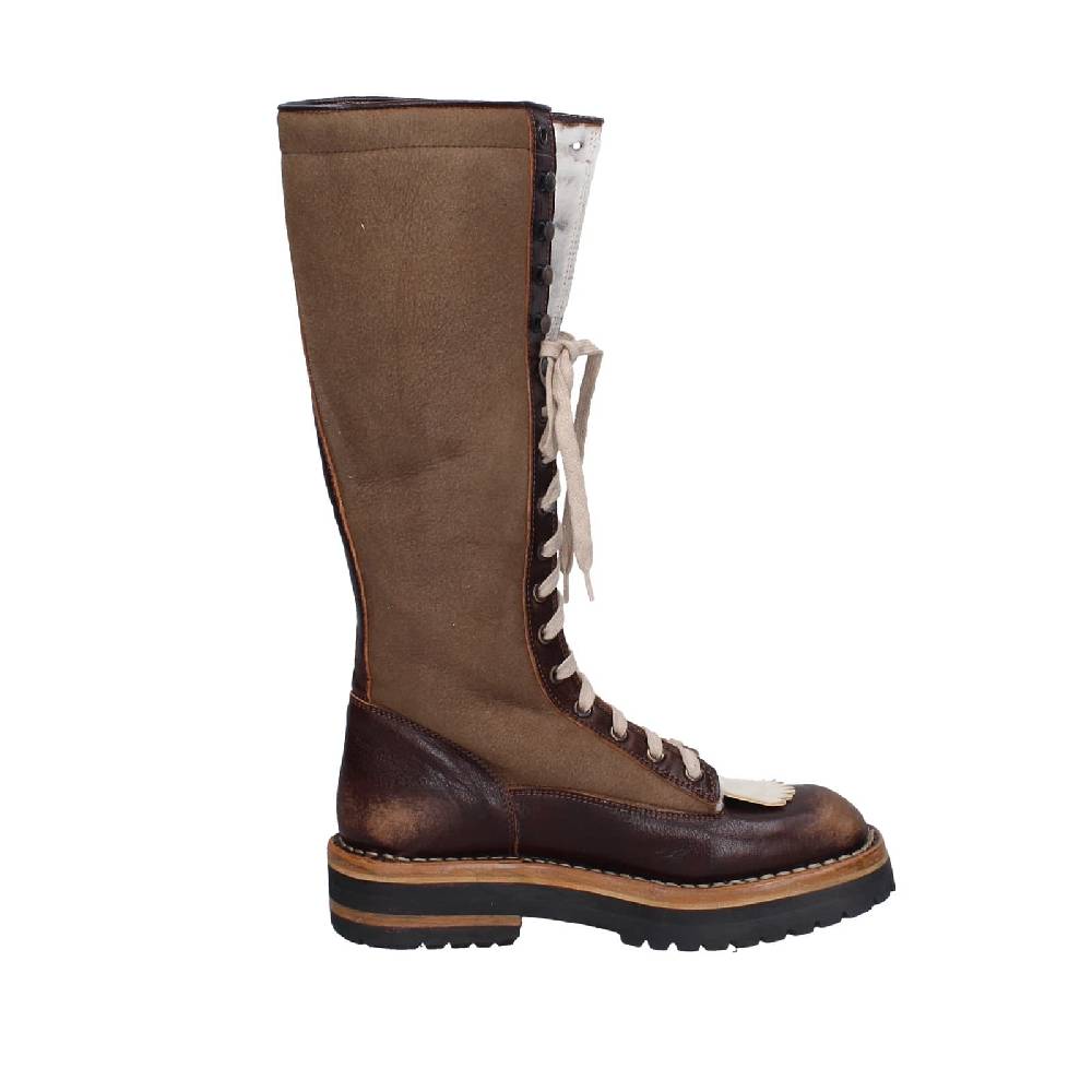 scarpe donna MOMA stivali marrone camoscio 81304D-VADO EY492 Vendita Economica