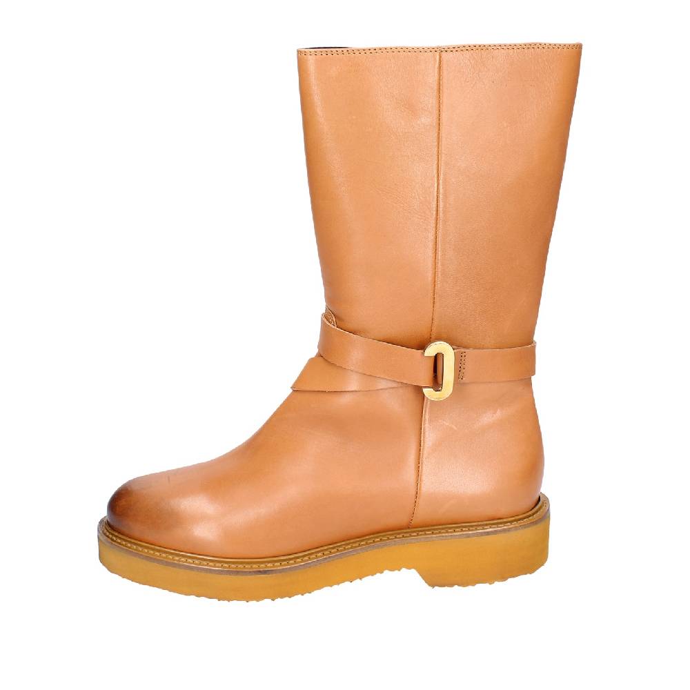 scarpe donna CARMENS stivali marrone pelle EX155 Vendite Flash