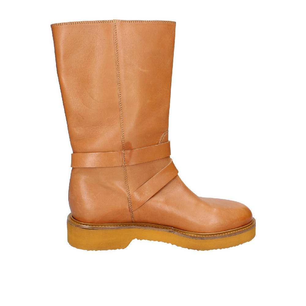 scarpe donna CARMENS stivali marrone pelle EX153 Fino Al -60%
