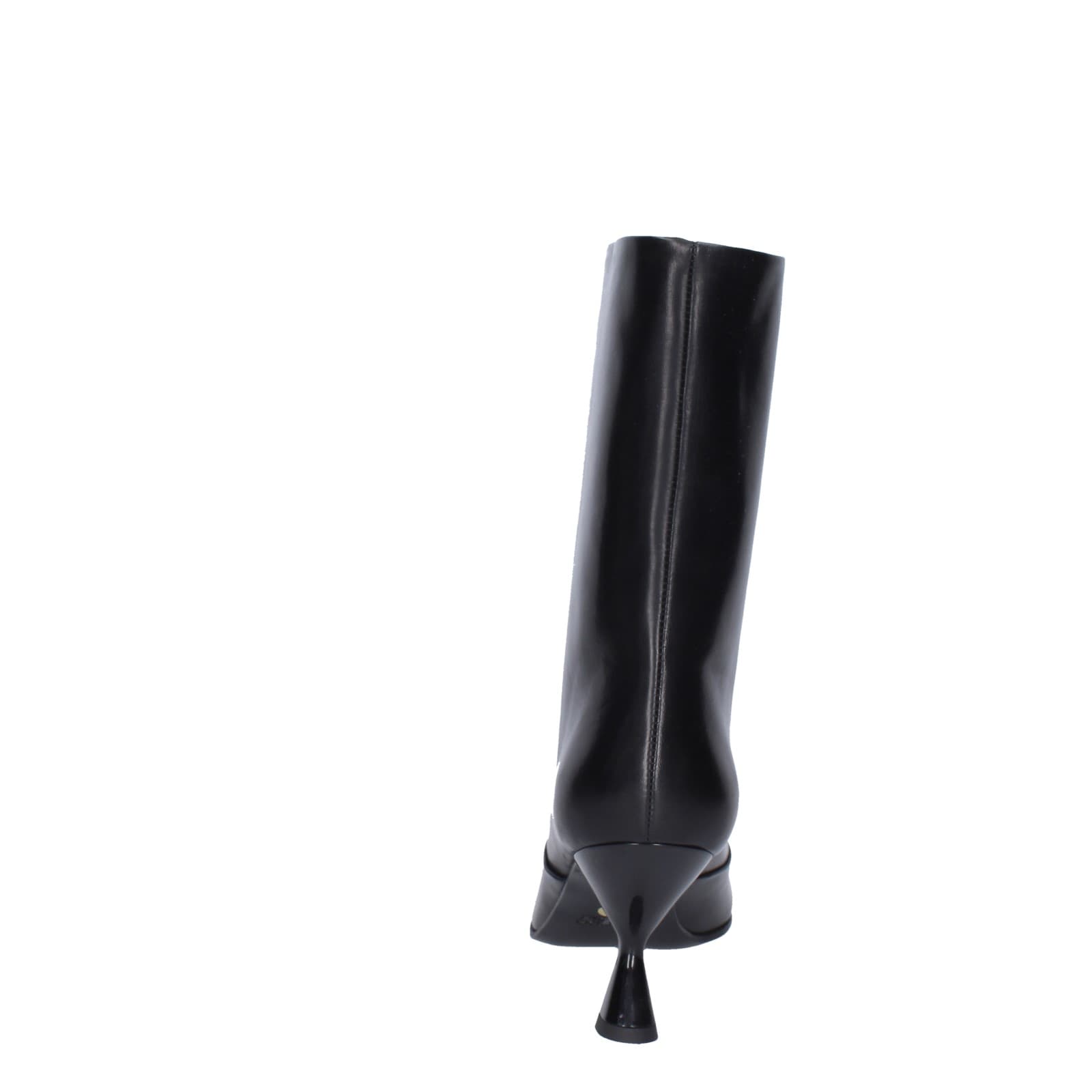 scarpe donna PIERFRANCESCO VINCENTI stivali nero pelle TR A10 EZ762 Sottocosto