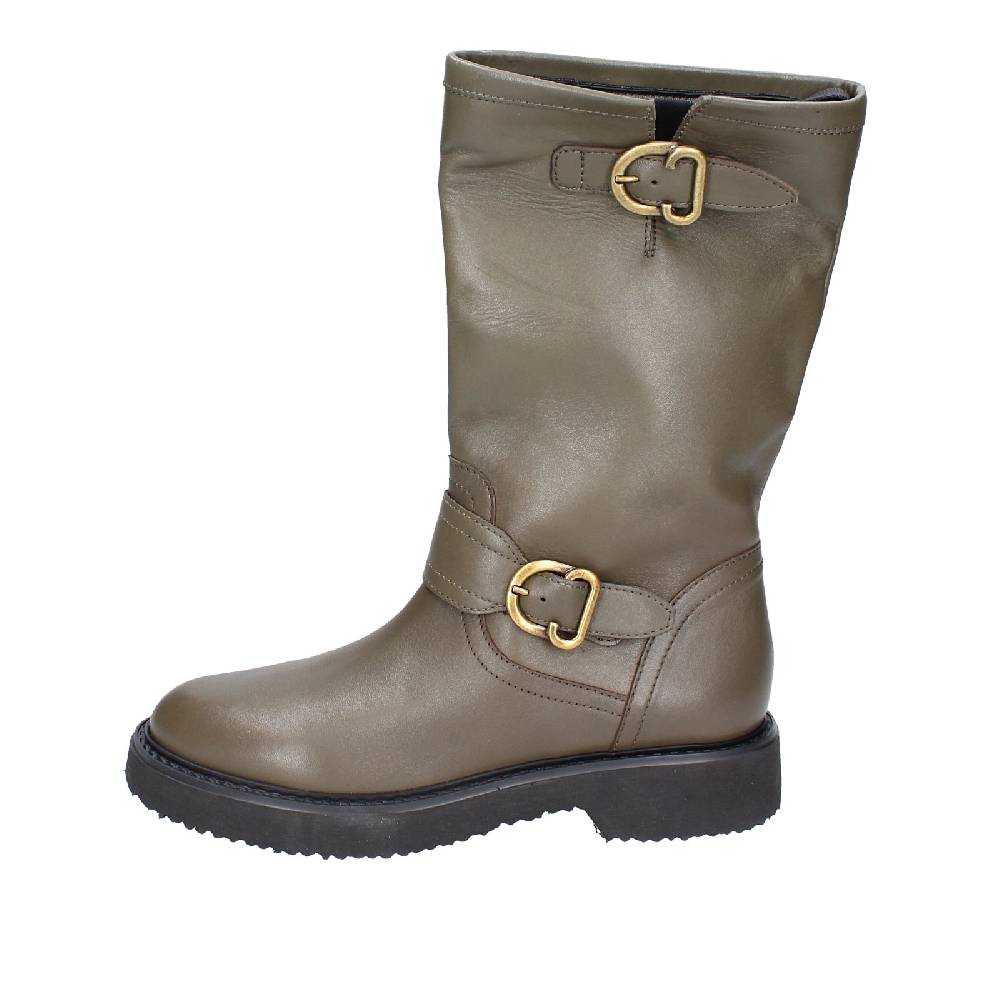 scarpe donna CARMENS stivali verde pelle EX187 Presa