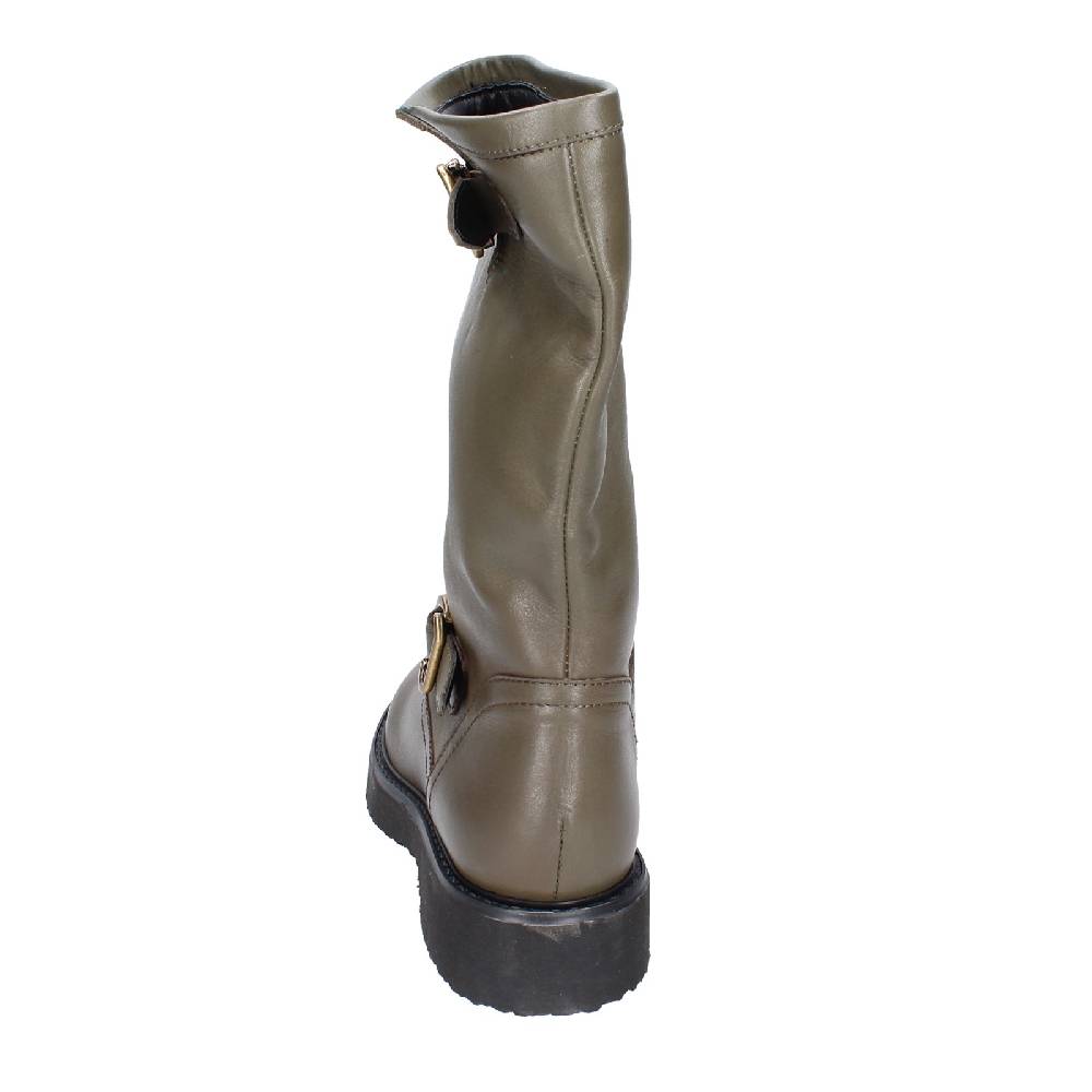 scarpe donna CARMENS stivali verde pelle EX187 Presa