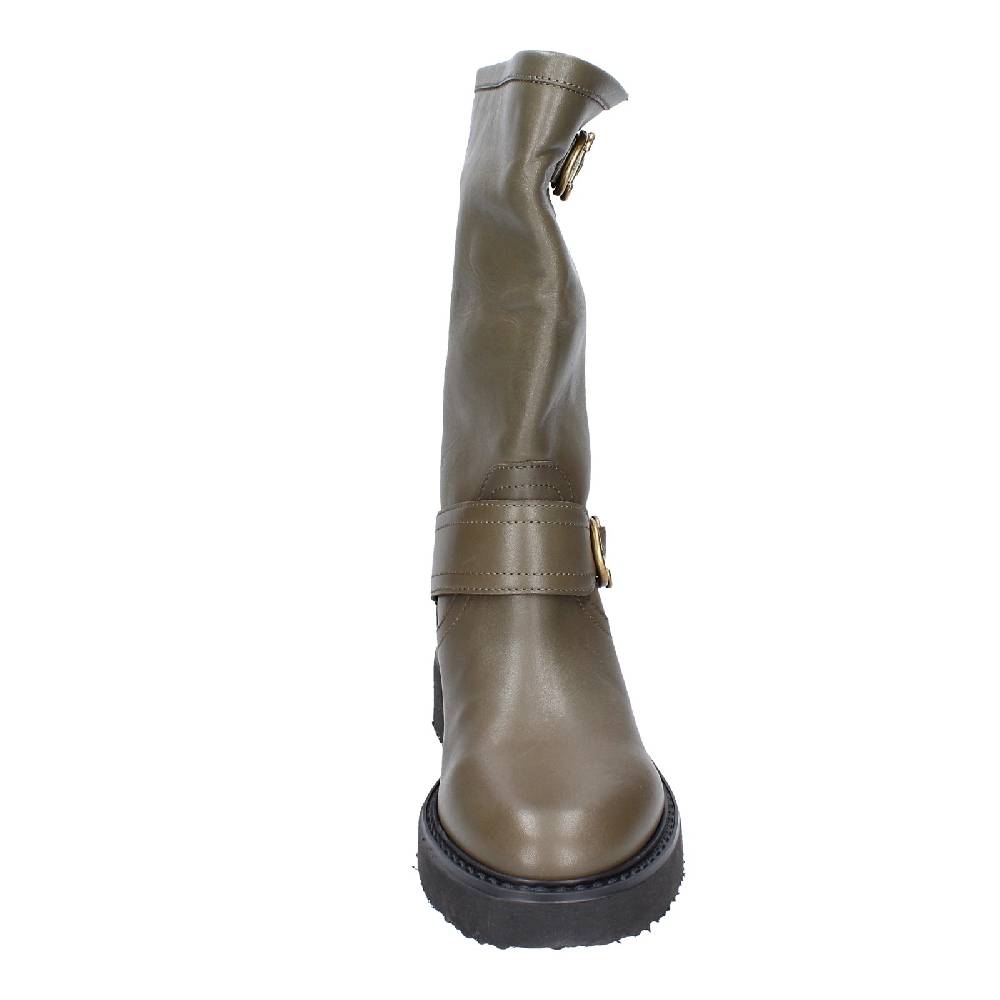 scarpe donna CARMENS stivali verde pelle EX187 Presa