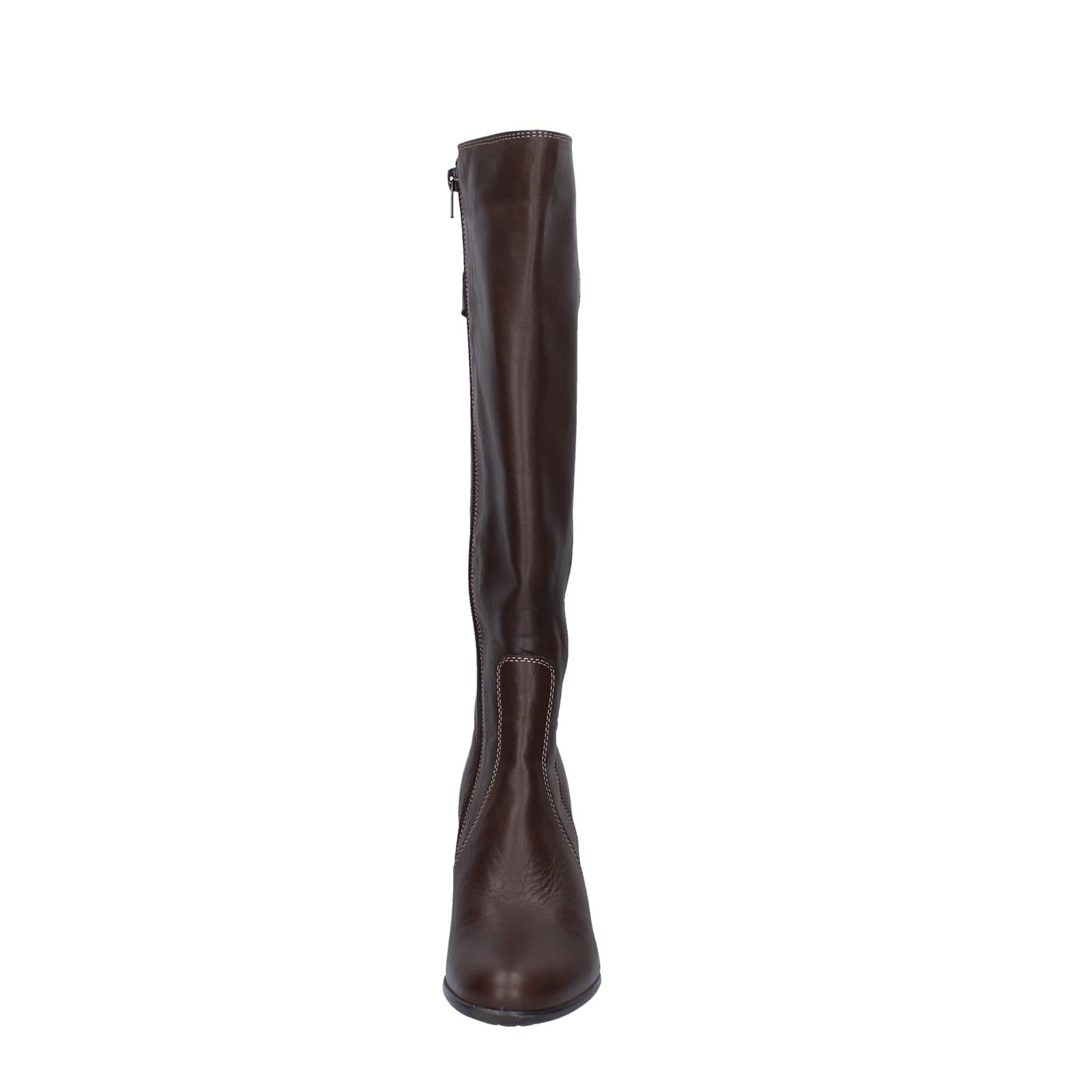 scarpe donna ROSETTA stivali marrone pelle EY405 Sconto