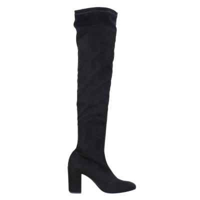 scarpe donna LIU JO stivali nero camoscio sintetico BJ864 In Vendita