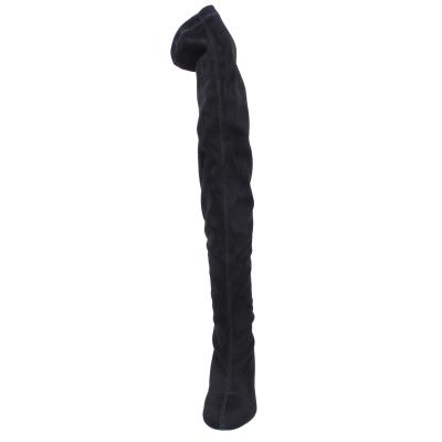 scarpe donna LIU JO stivali nero camoscio sintetico BJ864 In Vendita