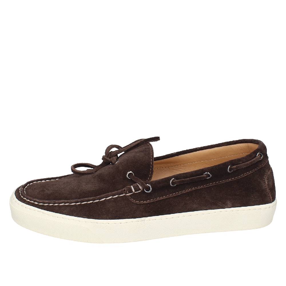 scarpe uomo STOKTON mocassini marrone camoscio EX37 Offerte