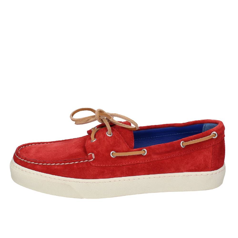scarpe uomo STOKTON mocassini rosso camoscio EX36 Hotsell
