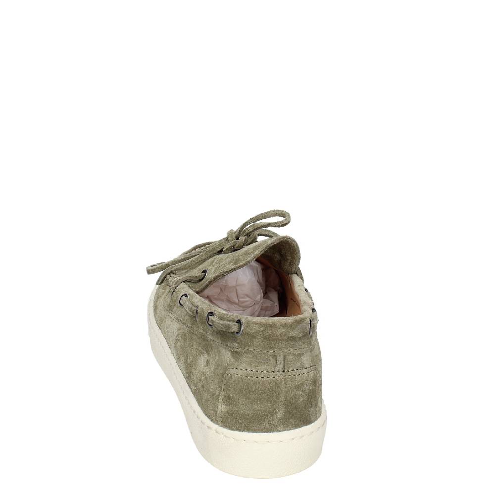 scarpe uomo STOKTON mocassini verde camoscio EX45 Vendita Calda