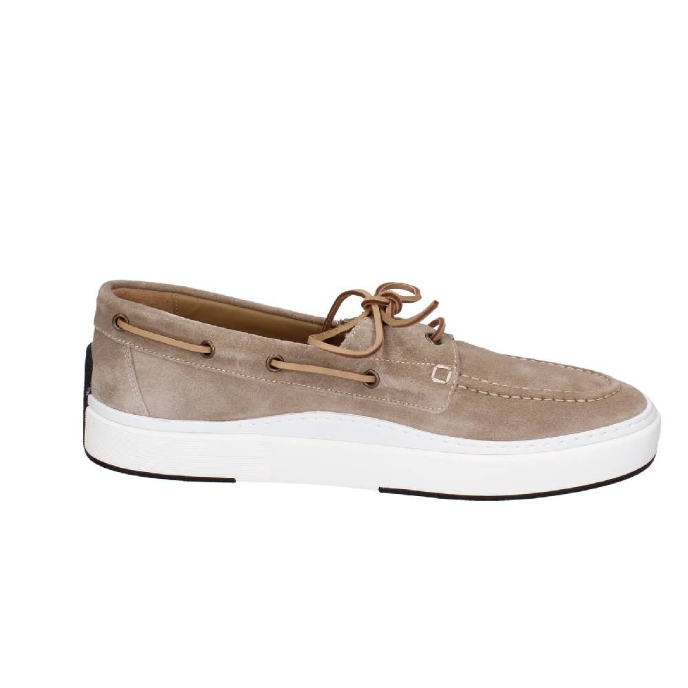 scarpe uomo BRIMARTS mocassini marrone camoscio EZ847 Vendita Economica