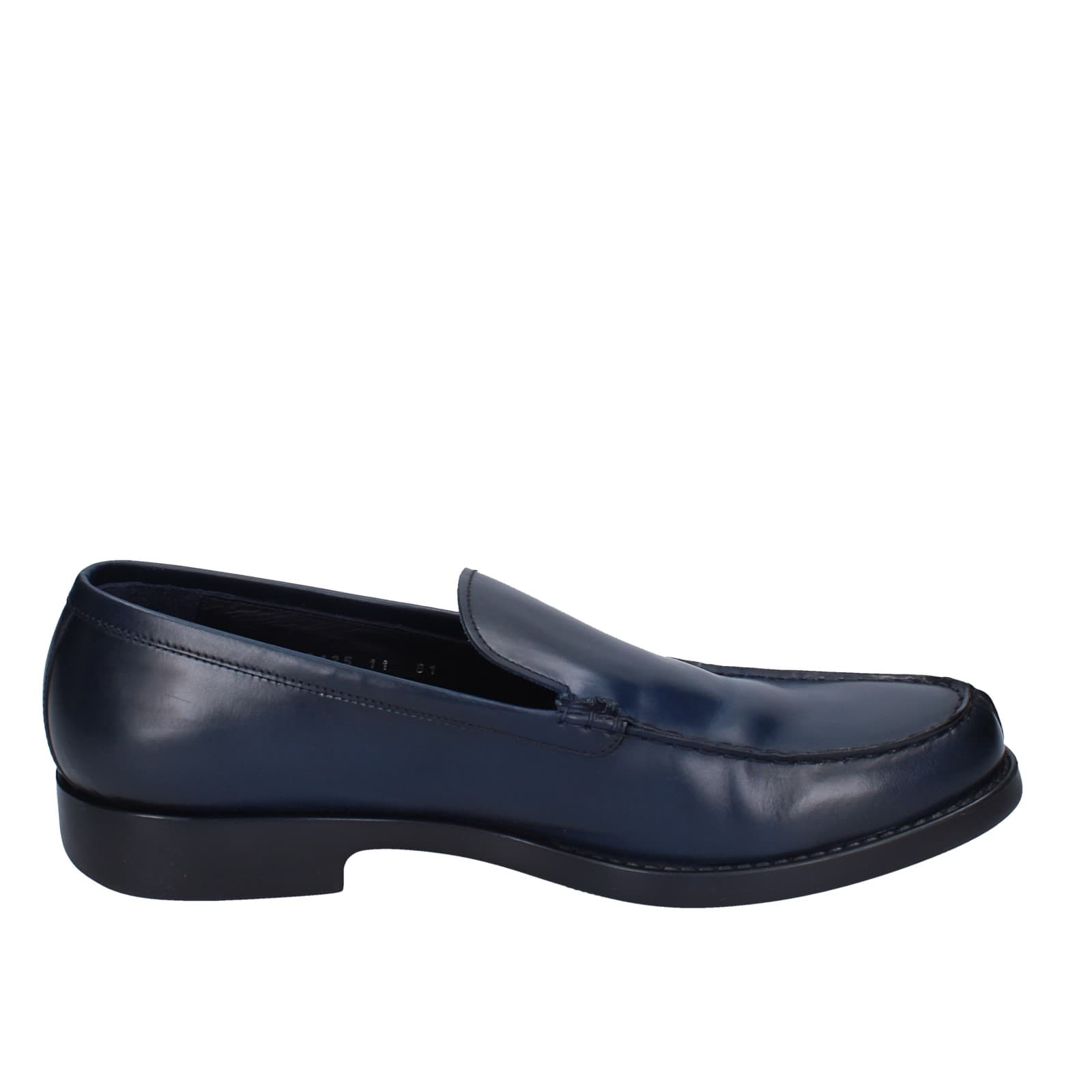 scarpe uomo BRIAN CRESS mocassini blu pelle EY247 I Più Venduti
