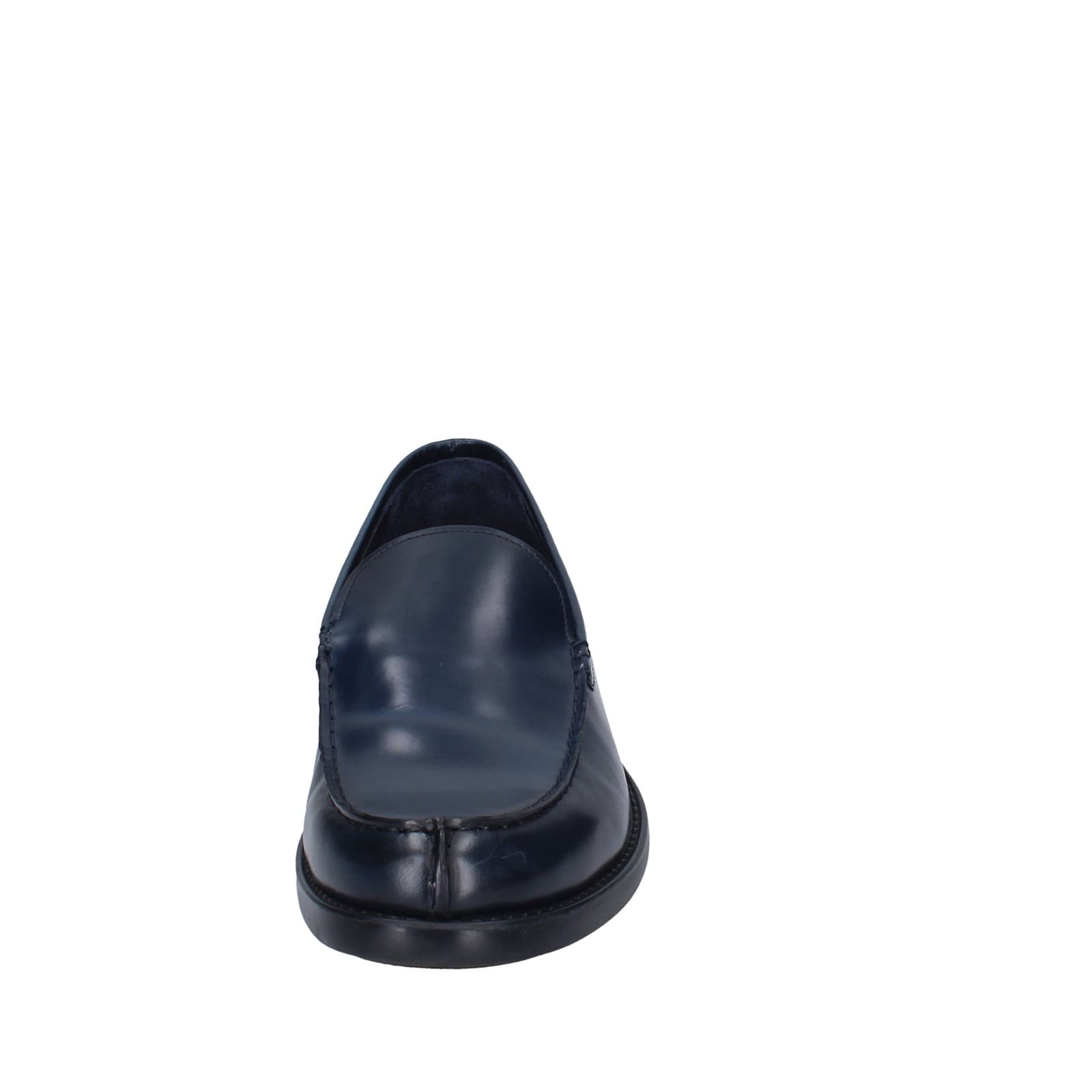 scarpe uomo BRIAN CRESS mocassini blu pelle EY247 I Più Venduti