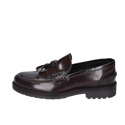 scarpe uomo BRUNO VERRI mocassini marrone pelle BC297 Moda
