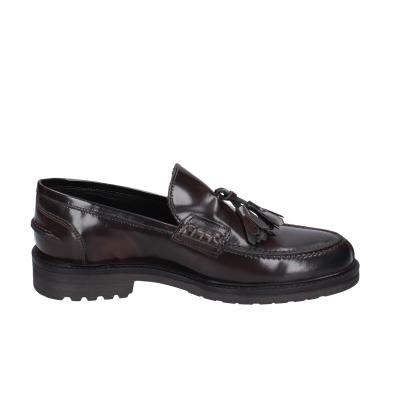 scarpe uomo BRUNO VERRI mocassini marrone pelle BC297 Moda