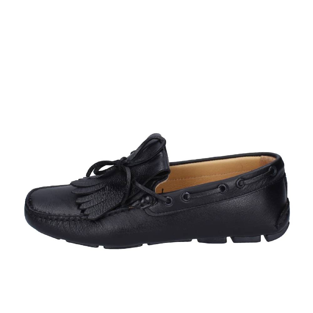 scarpe uomo CAMPANILE mocassini nero pelle BC956 Spedizione gratuita