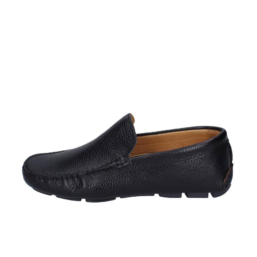 scarpe uomo CAMPANILE mocassini nero pelle BC958 Negozio online di fabbrica