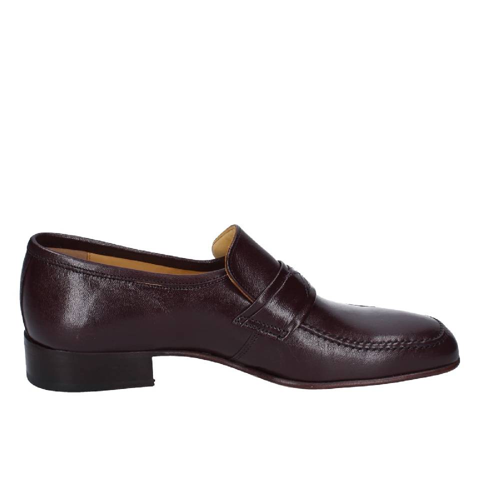 scarpe uomo HENRY LOGAN mocassini marrone pelle EY166 Prezzo di fabbrica
