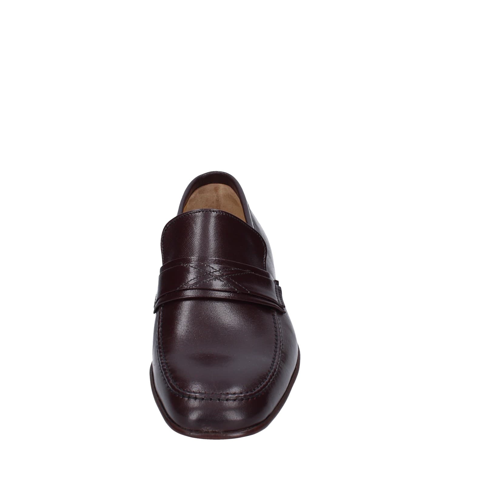 scarpe uomo HENRY LOGAN mocassini marrone pelle EY166 Prezzo di fabbrica