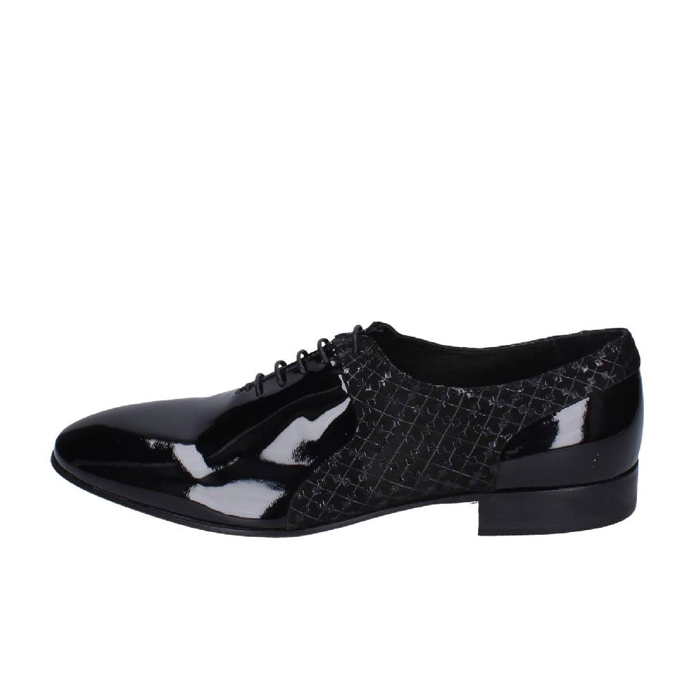 scarpe uomo EVEET classiche nero vernice EZ200 Flash Sale