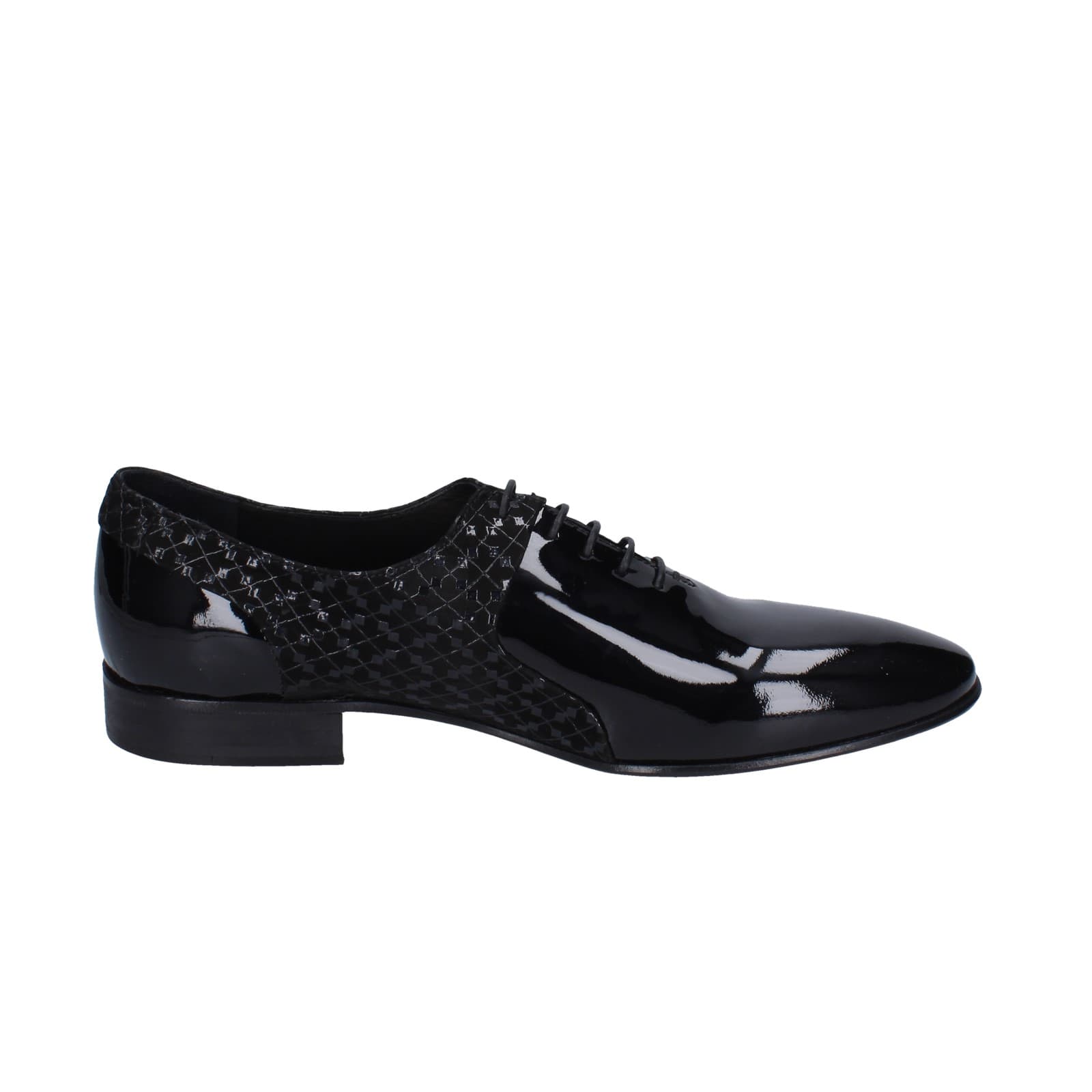scarpe uomo EVEET classiche nero vernice EZ200 Flash Sale