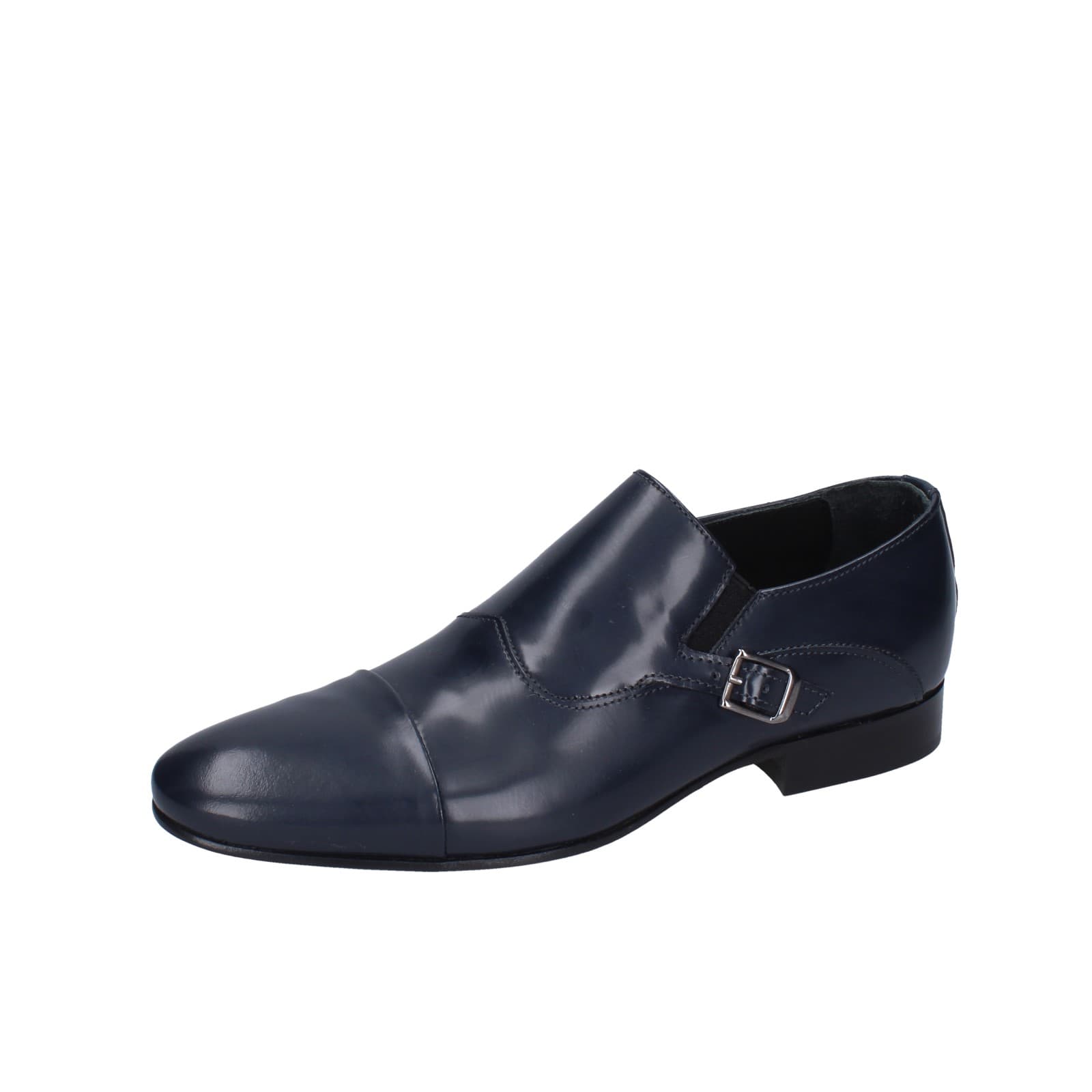 scarpe uomo EVEET classiche blu pelle lucida 15028 EZ153 Shopping online