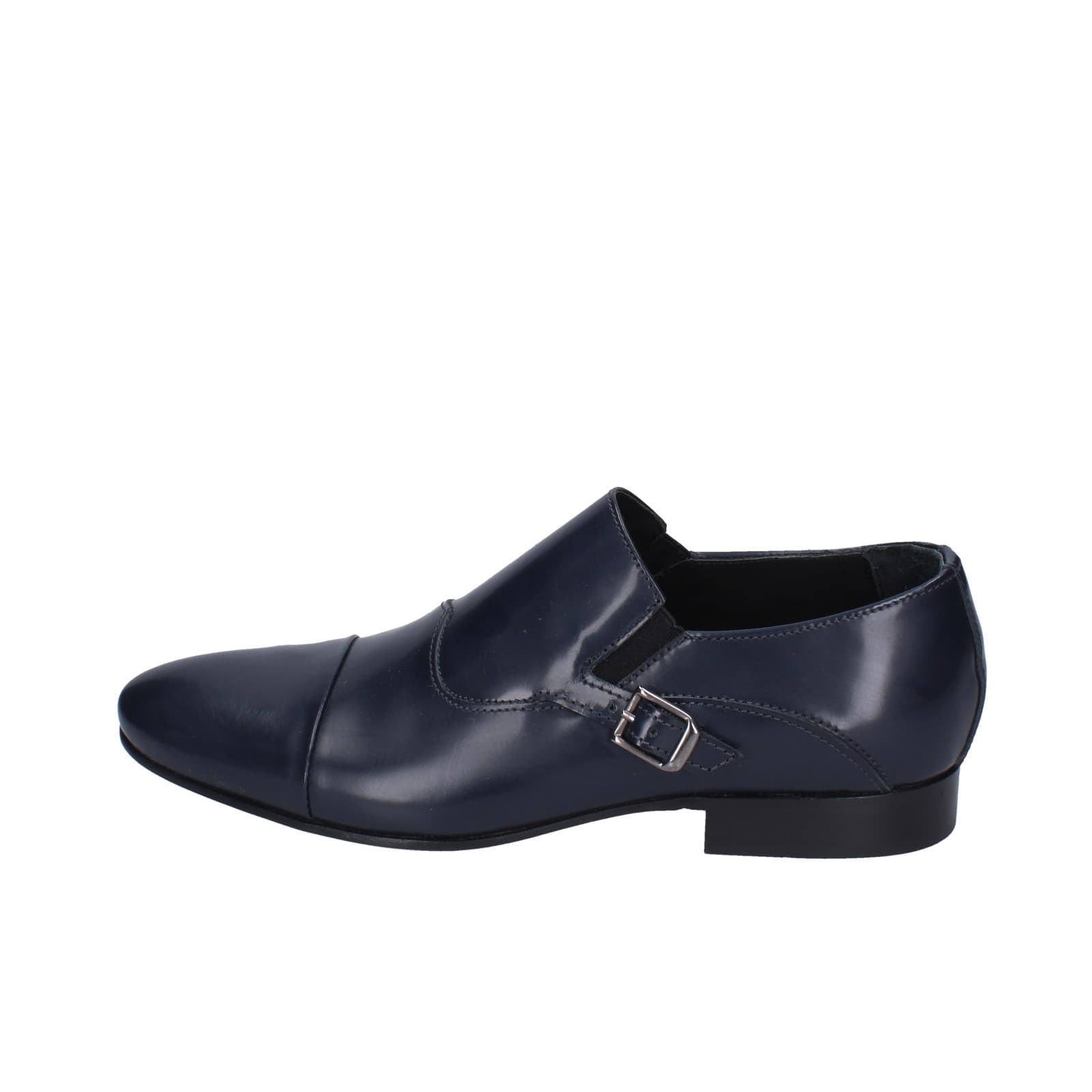 scarpe uomo EVEET classiche blu pelle lucida 15028 EZ153 Shopping online