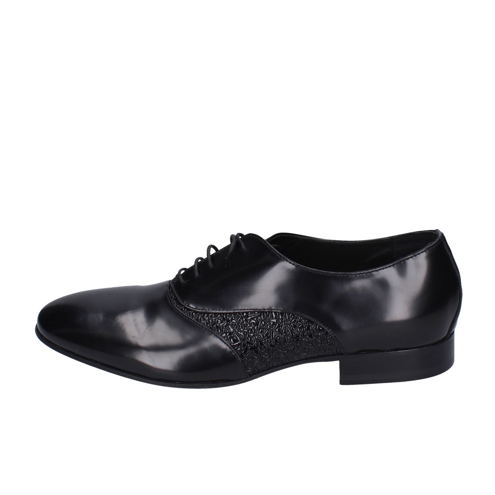 scarpe uomo EVEET classiche nero pelle EZ217 Offerta esclusiva