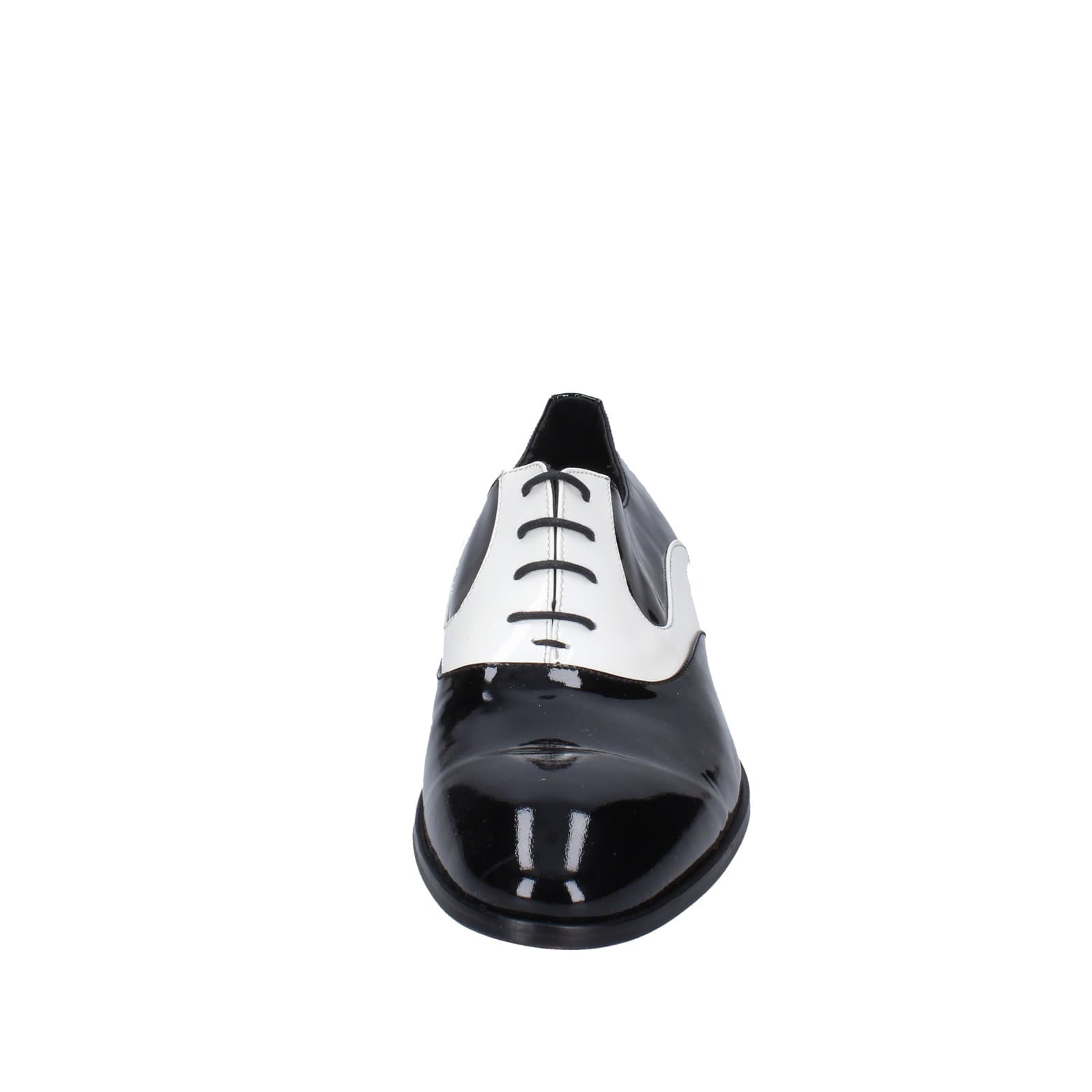 scarpe uomo EVEET classiche bianco vernice nero EZ194 Offerta per la Festa della Mamma