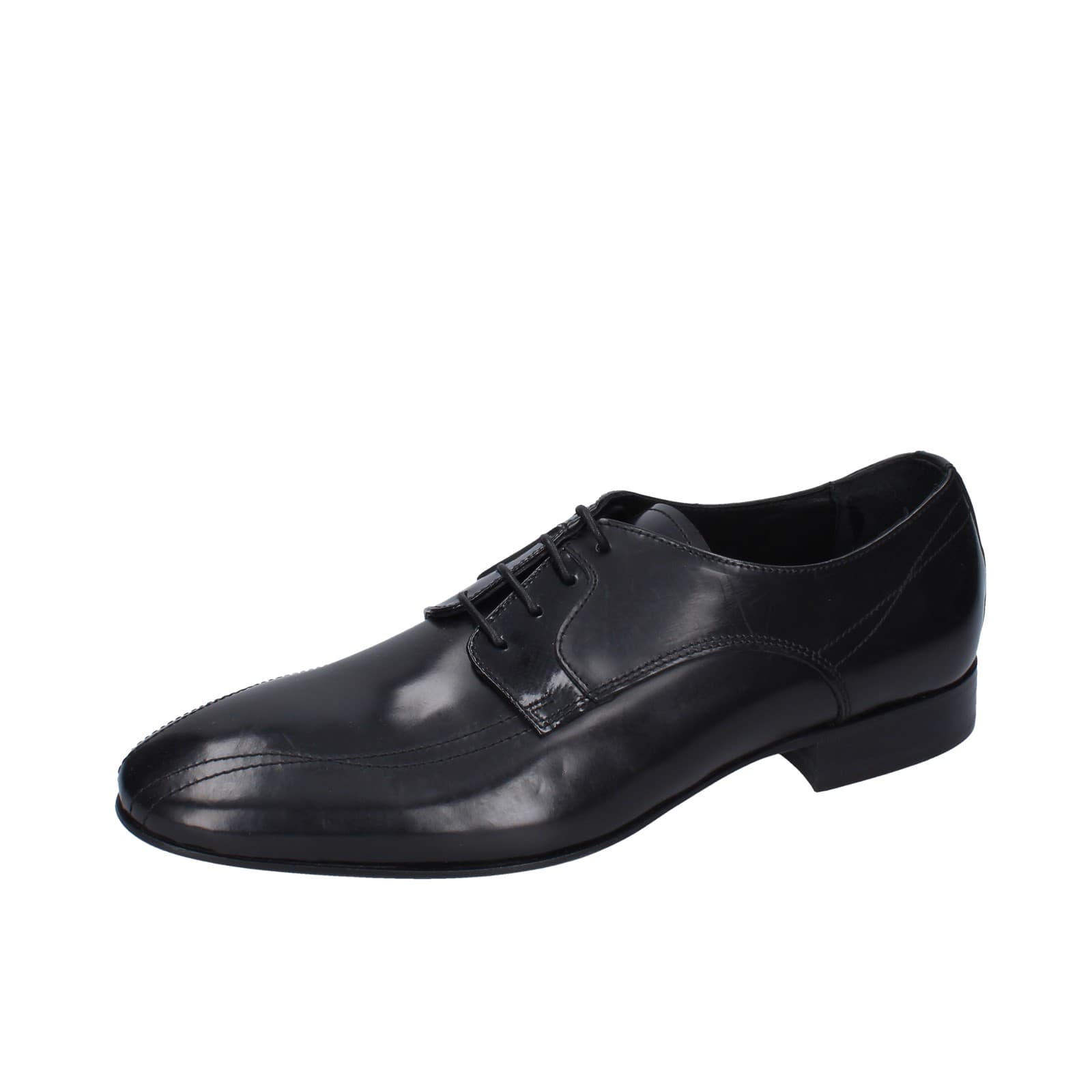 scarpe uomo EVEET classiche nero pelle lucida 19409 EZ158 Offerta Giorno del Papà