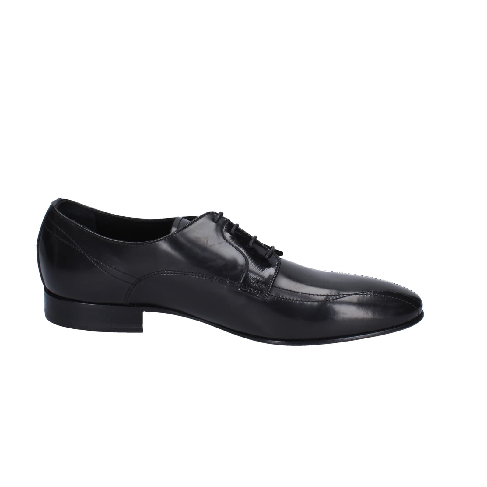 scarpe uomo EVEET classiche nero pelle lucida 19409 EZ158 Offerta Giorno del Papà