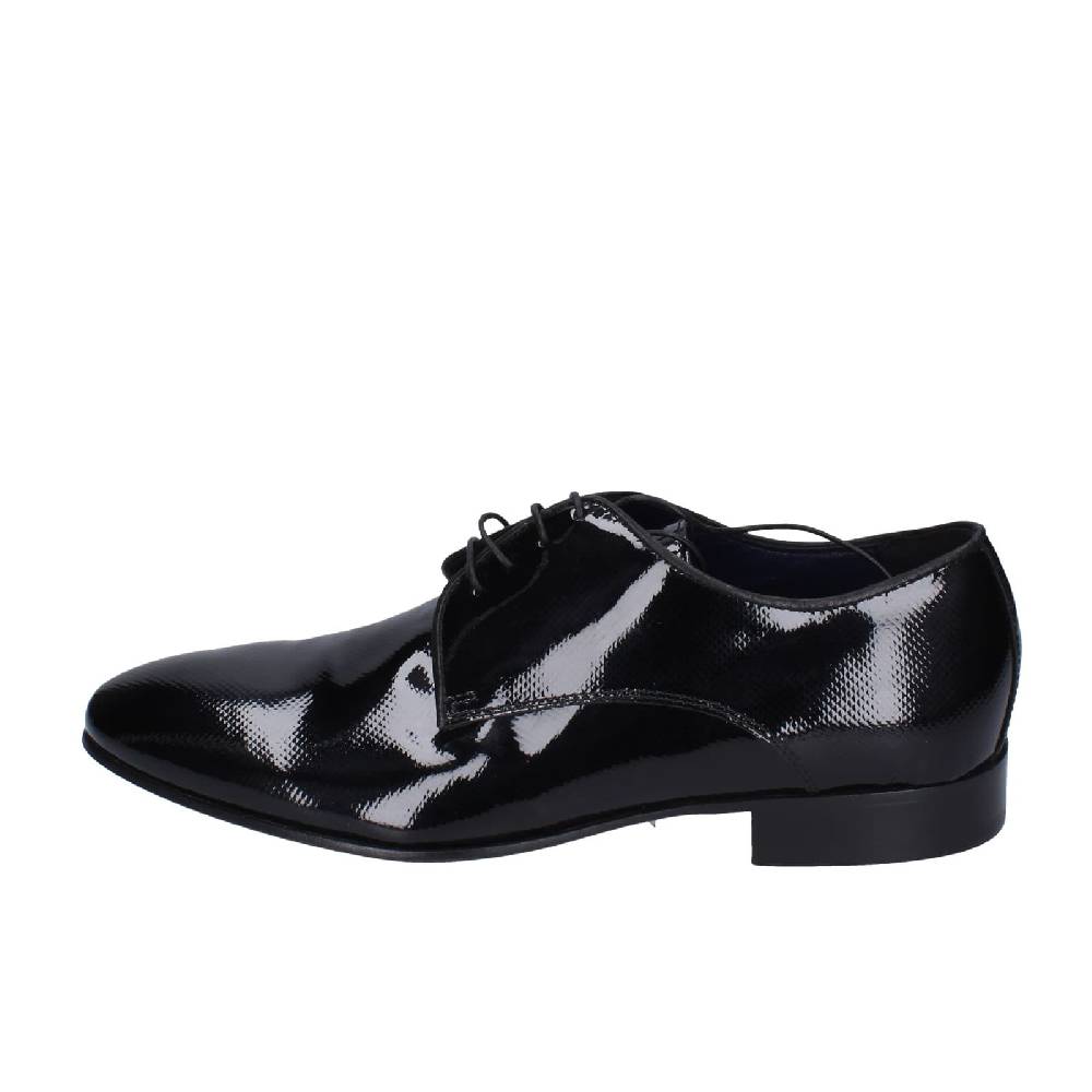 scarpe uomo EVEET classiche nero pelle lucida EZ155 Offerta San Valentino
