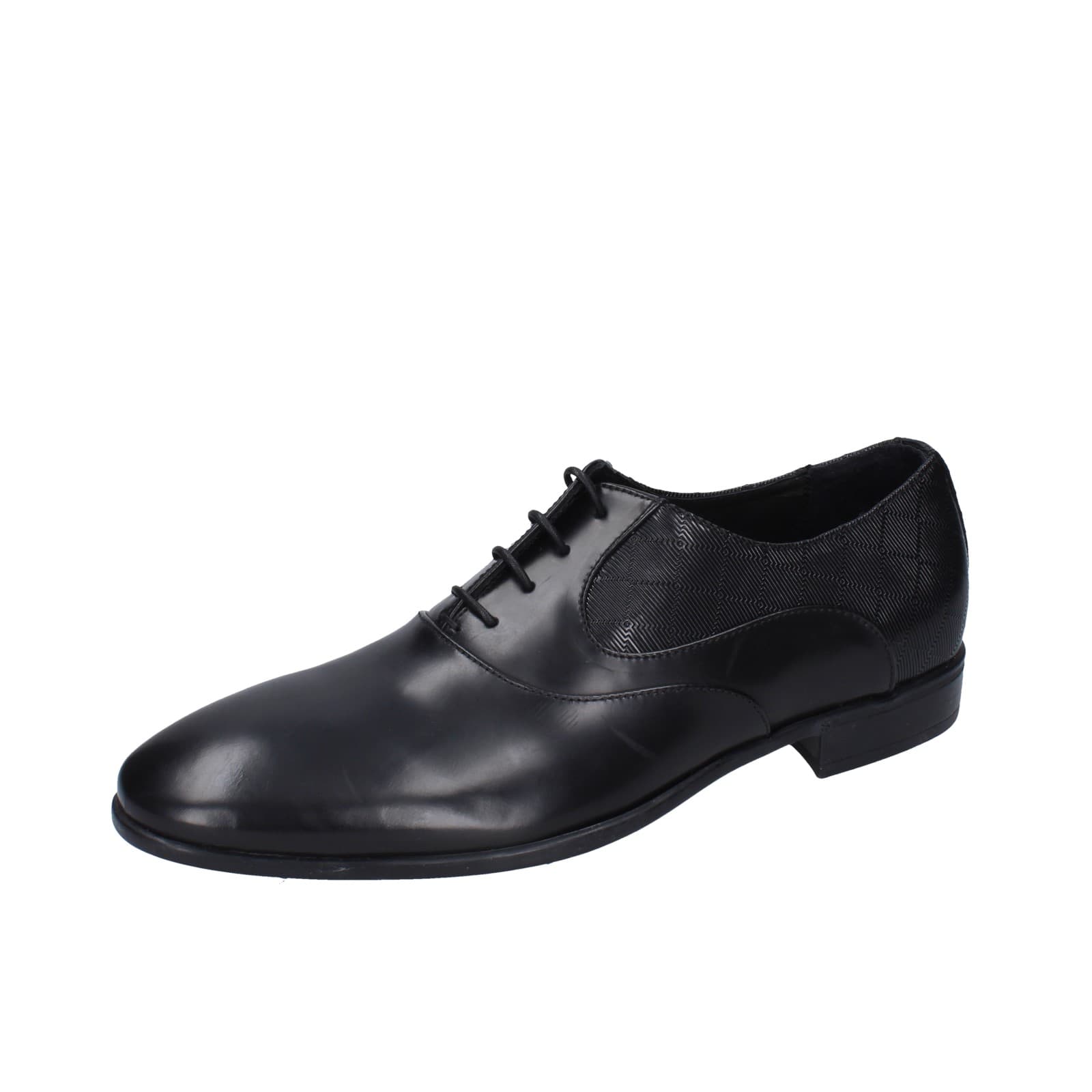 scarpe uomo EVEET classiche nero pelle EZ191 Smaltimento dello stoccaggio