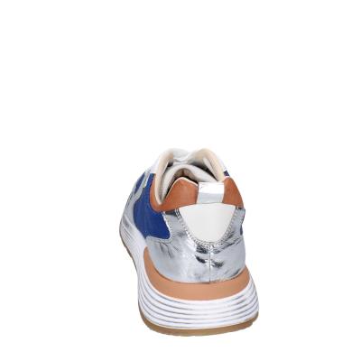 scarpe uomo MOMA sneakers blu tessuto argento pelle 4AS401-CRN BC77 Latest fashion