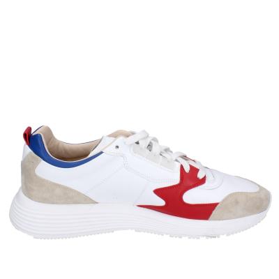 scarpe uomo MOMA sneakers bianco pelle rosso 4AS401-CRF BC97 Offerta temporanea