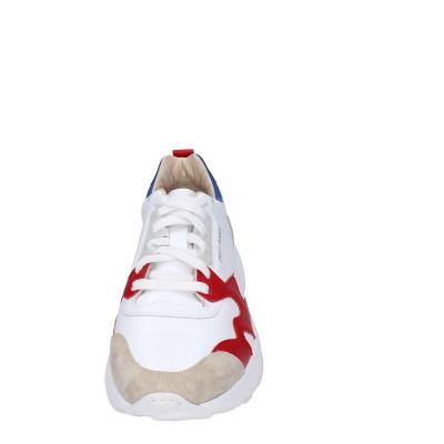scarpe uomo MOMA sneakers bianco pelle rosso 4AS401-CRF BC97 Offerta temporanea