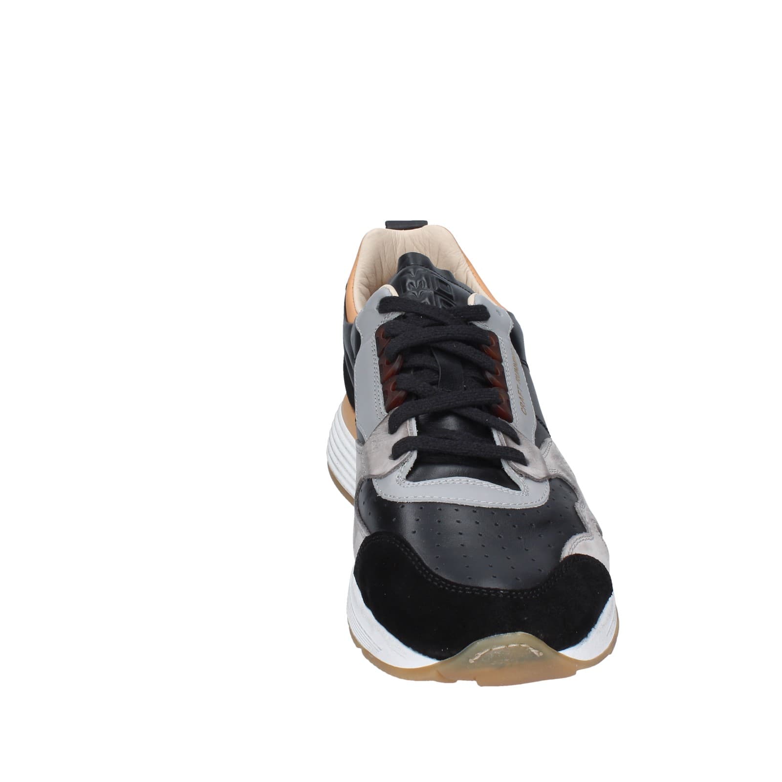 scarpe uomo MOMA sneakers nero pelle grigio camoscio 4AW358 EY526 Grandi sconti