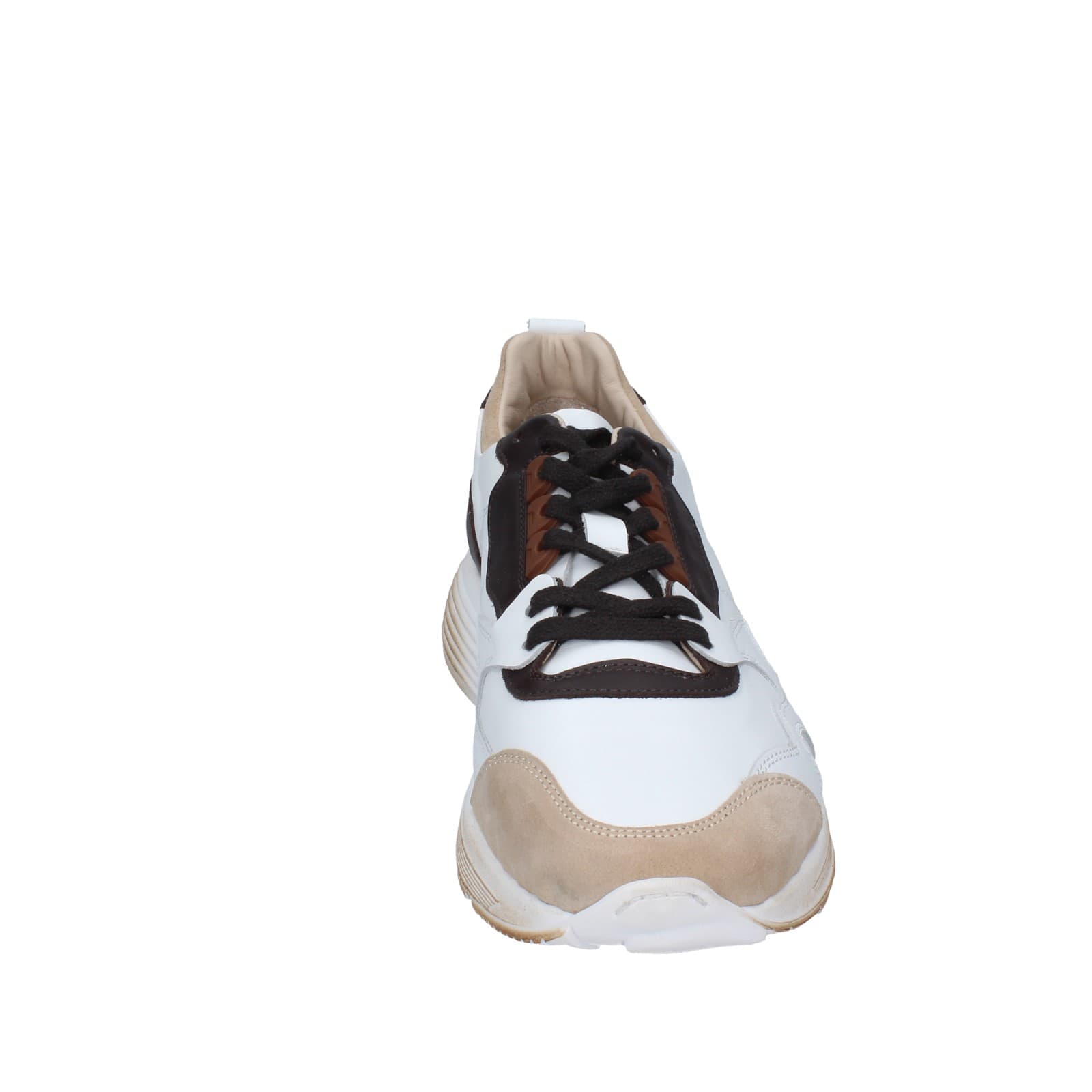 scarpe uomo MOMA sneakers bianco pelle marrone camoscio 61301A EY525 Nuovi prodotti