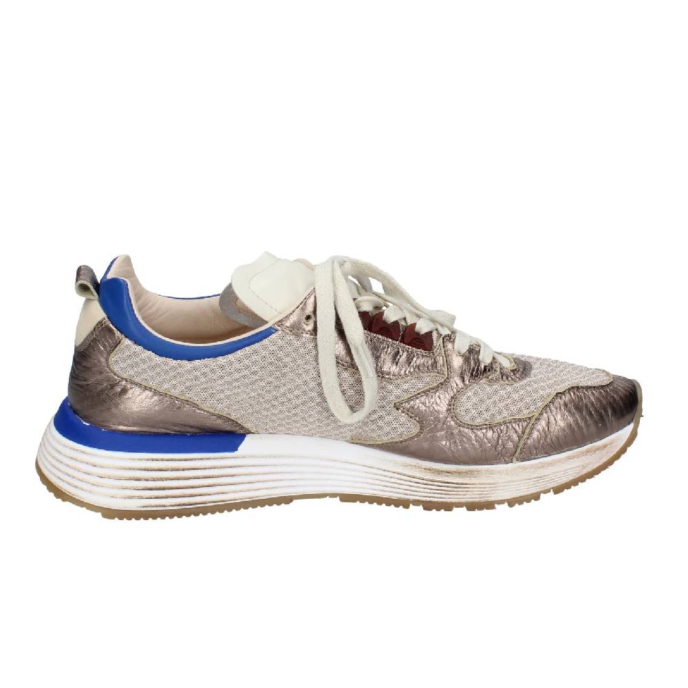 scarpe uomo MOMA sneakers beige pelle bronzo tessuto 4AS401 EY556 Bestseller